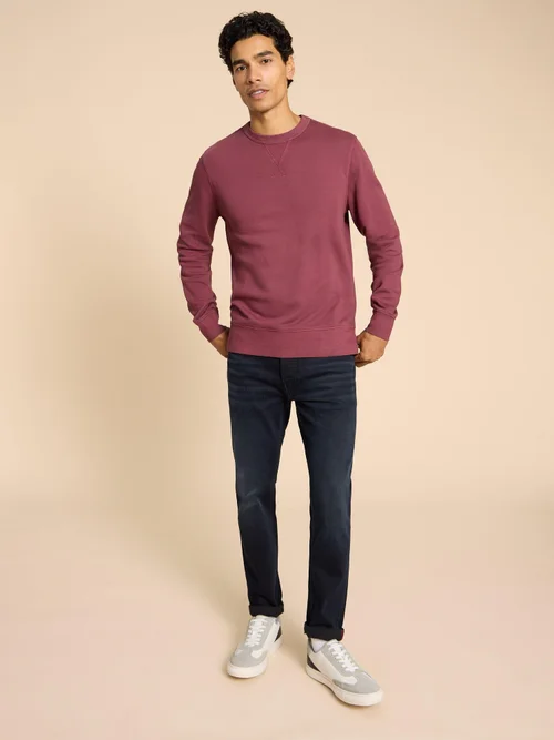 Sweatshirt mit Rundhalsausschnitt - Mid Plum - L Bild 2