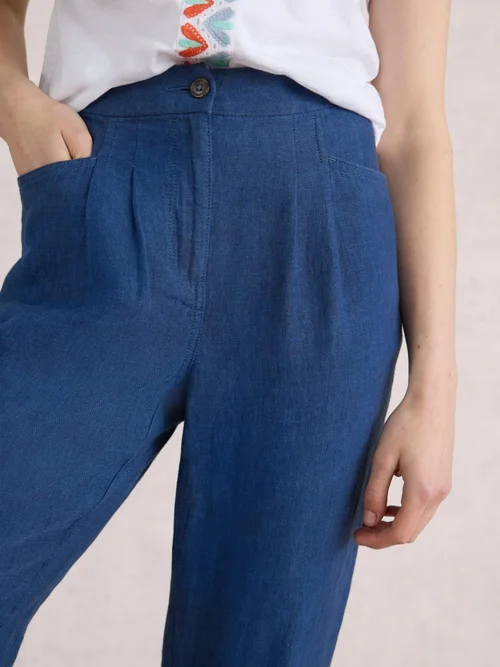 Rowena Leinenhose - Dark Navy - 38/R Bild 3