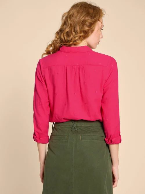 Bluse Sophie aus Bio-Baumwolle - Dk Pink - 38 Bild 4