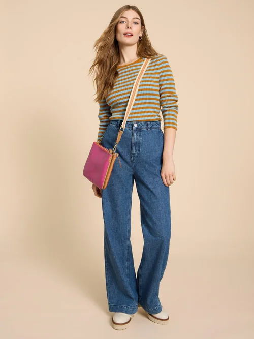 Schmal geschnittener Rippenpullover - Green Mlt - 38/R Bild 2