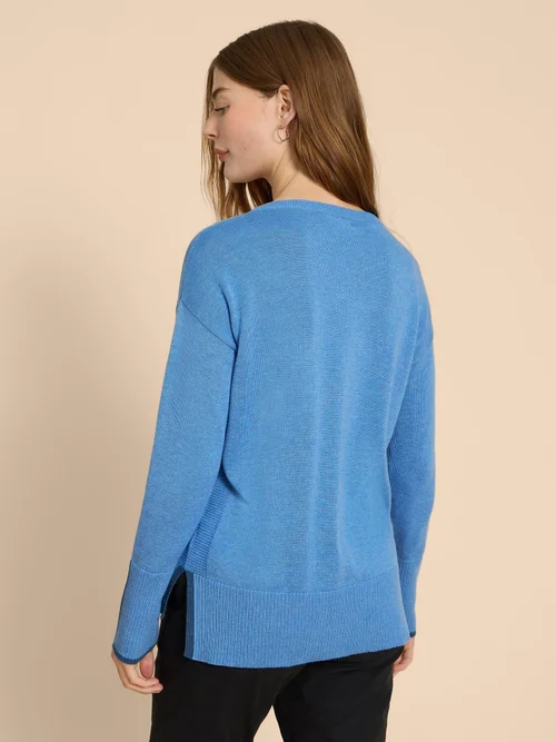 Olive Pullover - Chamb Blue - 38 Bild 4