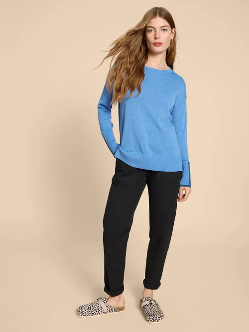 Olive Pullover - Chamb Blue - 38 Bild 2