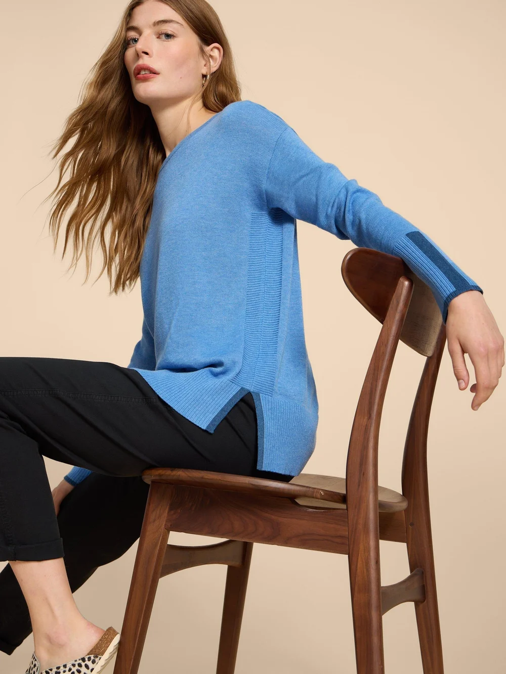 Olive Pullover - Chamb Blue - 38 Bild 1