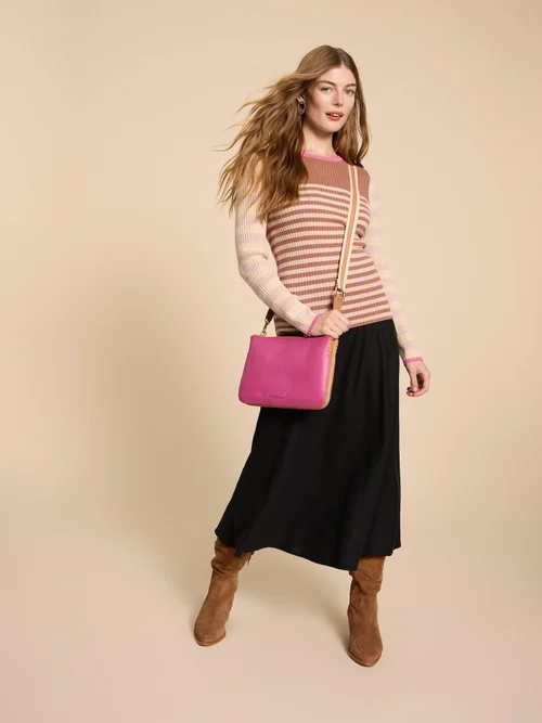 Schmal geschnittener Rippenpullover - Nat Mlt - 38 Bild 2