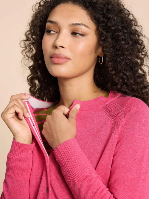 Lulu Strickjacke - Mid Pink - 38 Bild 3
