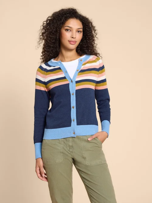 Lulu Strickjacke - Navy Multi - 38 Bild 1