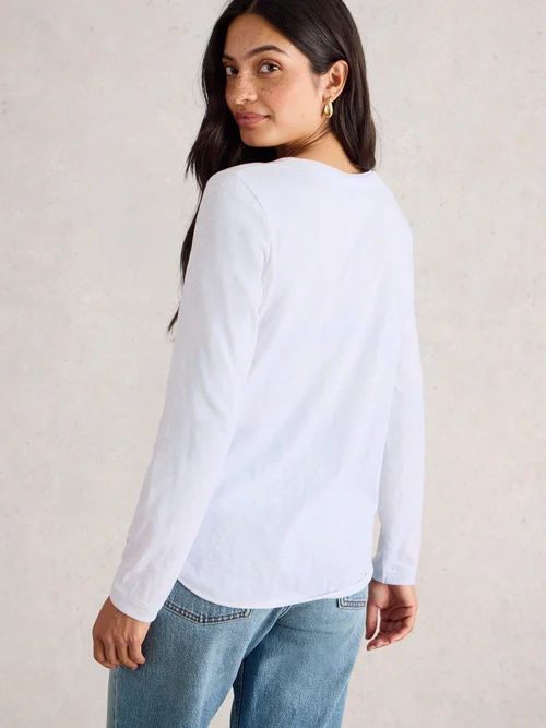 Clara Langarmshirt - Bril White - 40 Bild 4