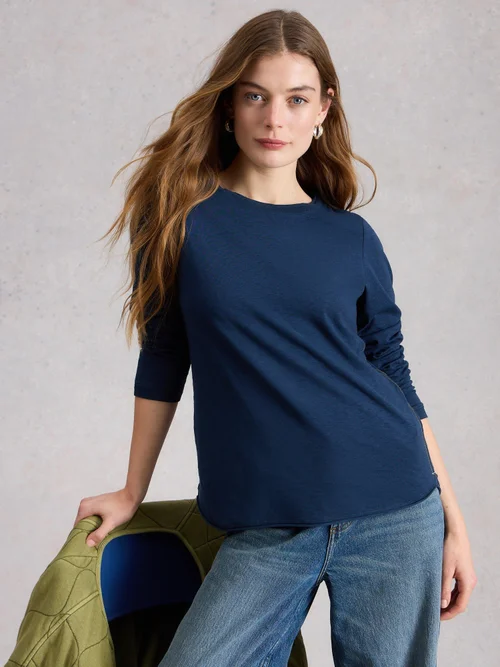 Clara Langarmshirt - Dark Navy - 38 Bild 3