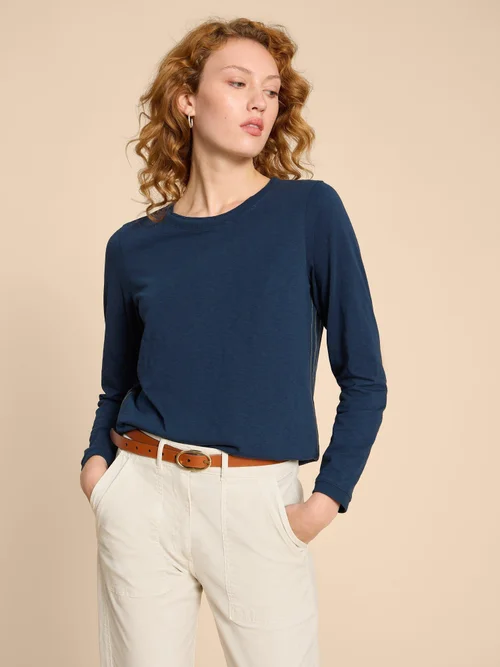 Clara Langarmshirt - Dark Navy - 38 Bild 1