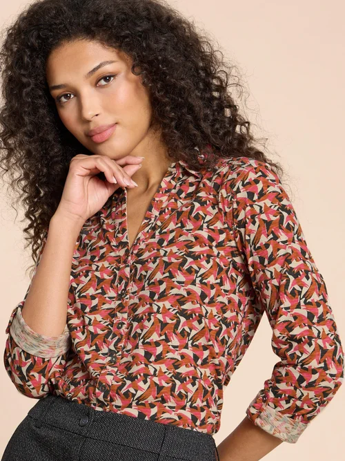 Annie Jerseybluse - Pink Pr - 38 Bild 3