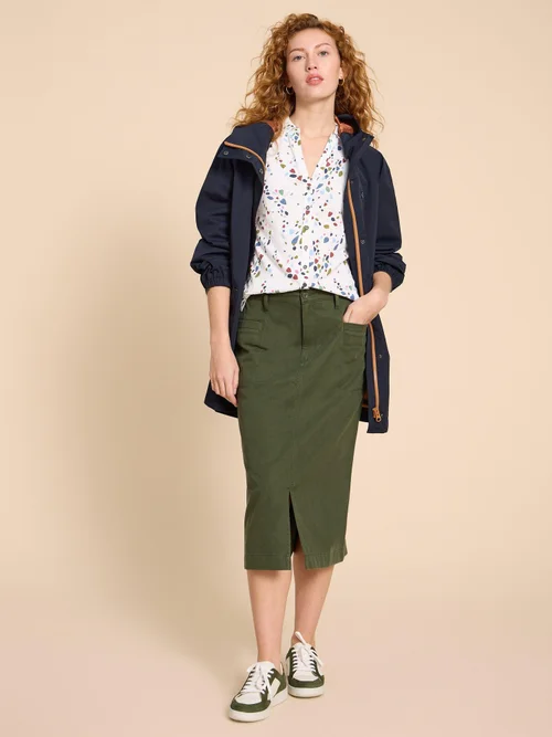 Annie Jerseybluse - White Pr - 38 Bild 2