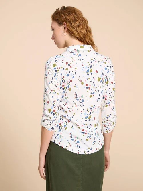 Annie Jerseybluse - White Pr - 48 Bild 4