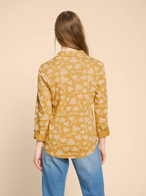 Annie Jerseybluse - Yellow Pr - 38 Bild 4