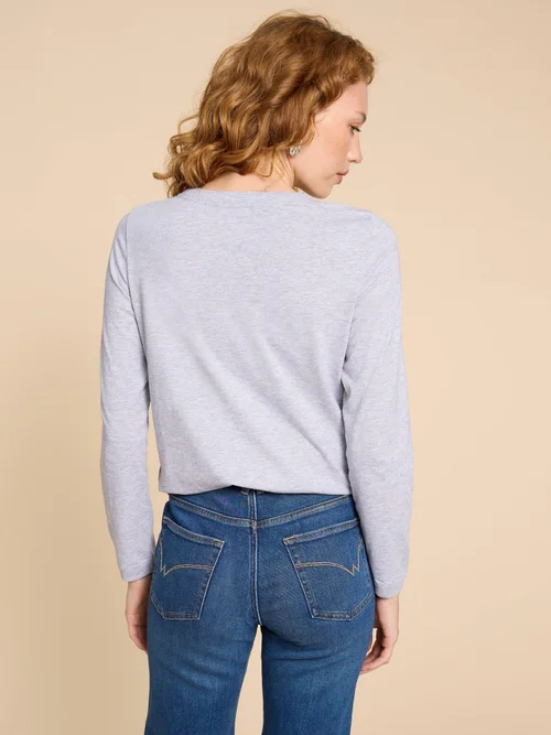 Clara Langarmshirt - Grey Marl - 38/R Bild 4