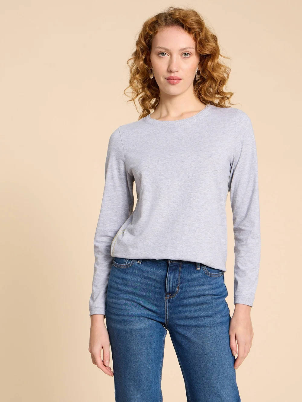 Clara Langarmshirt - Grey Marl - 38/R Bild 1