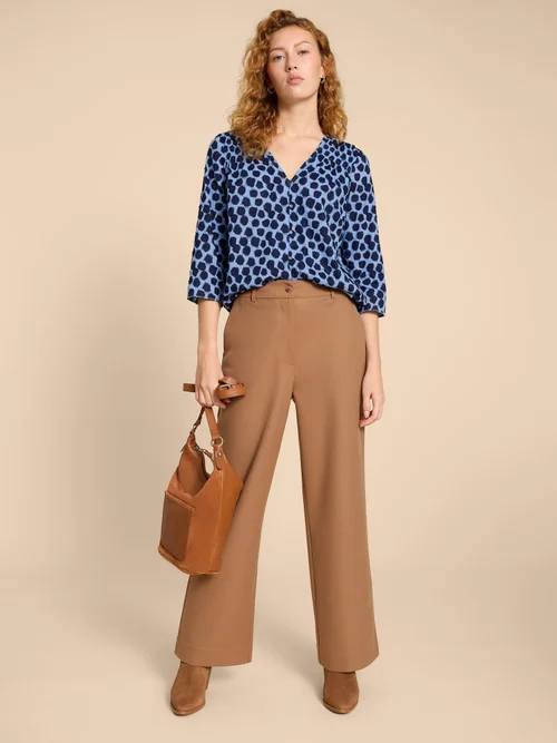 Rae Bluse aus Bio-Baumwolle - Blue Pr - 38 Bild 2