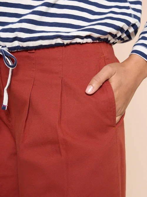 Samira Knöchellange Hose mit weitem Bein - Dk Red - 38/R Bild 2