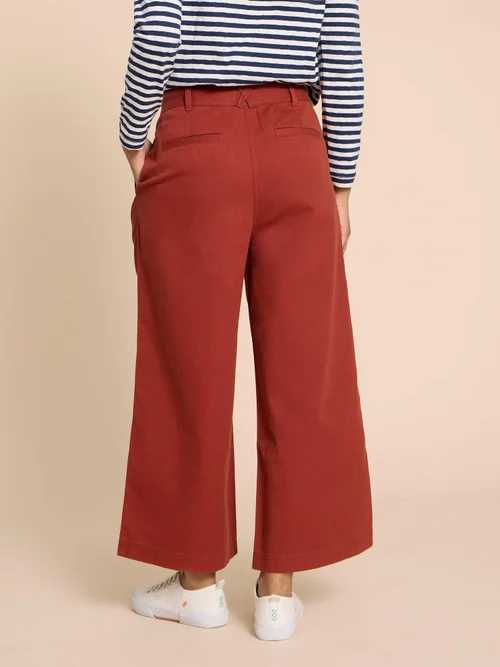 Samira Knöchellange Hose mit weitem Bein - Dk Red - 38/R Bild 4