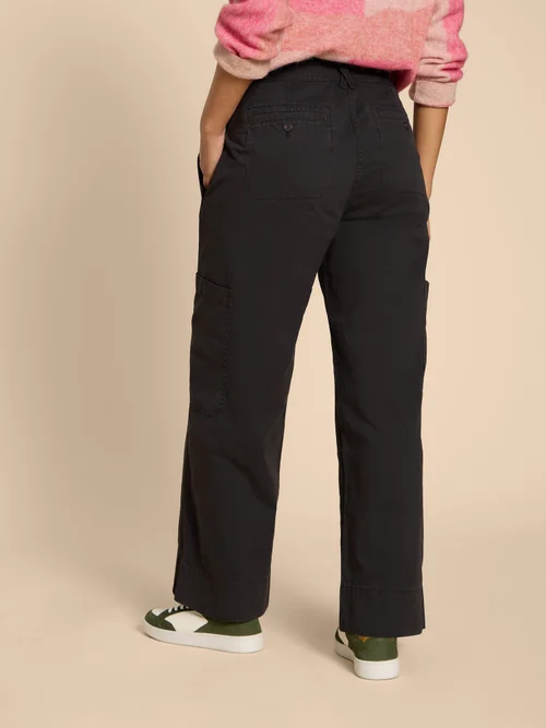 Carlie Cargohose mit weitem Bein - Pure Blk - 38/R Bild 4