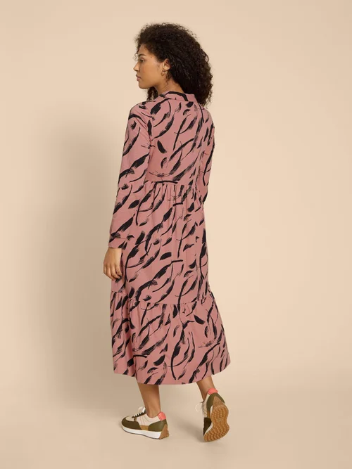 Karina Blusenkleid aus Jersey - Pink Pr - 38 Bild 4