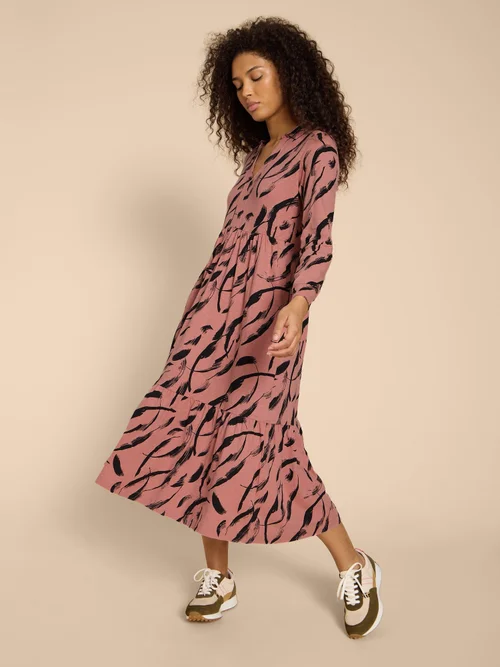 Karina Blusenkleid aus Jersey - Pink Pr - 38 Bild 2