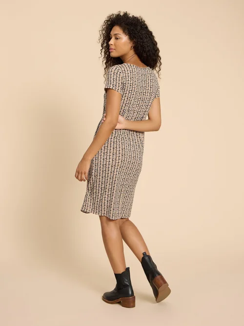 Tallie LENZING™ ECOVERO™ Jerseykleid - Blk Pr - 38/R Bild 4
