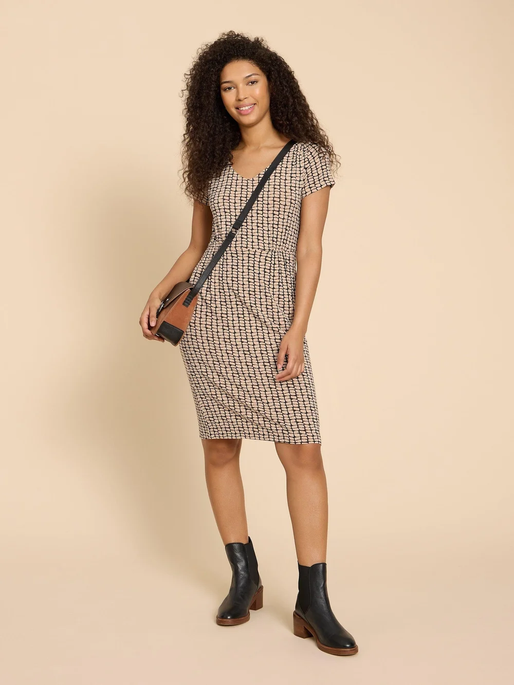 Tallie LENZING™ ECOVERO™ Jerseykleid - Blk Pr - 38/R Bild 1