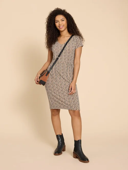 Tallie LENZING™ ECOVERO™ Jerseykleid - Blk Pr - 38/R Bild 1