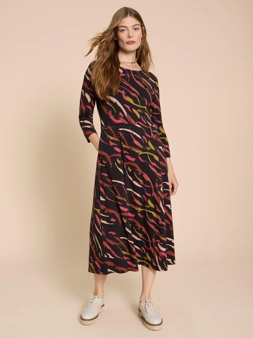 Madeline Jerseykleid - Blk Pr - 38/R Bild 2