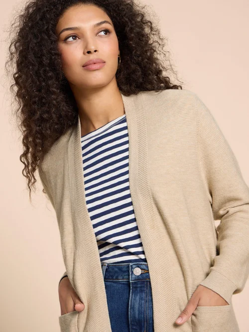 Carla Strickjacke - Lgt Nat - 38 Bild 3