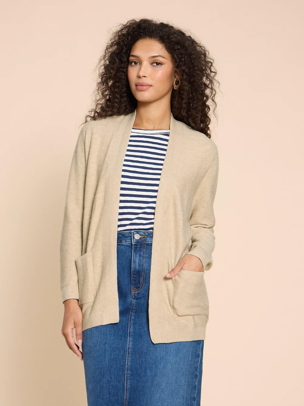 Carla Strickjacke - Lgt Nat - 38 Bild 1
