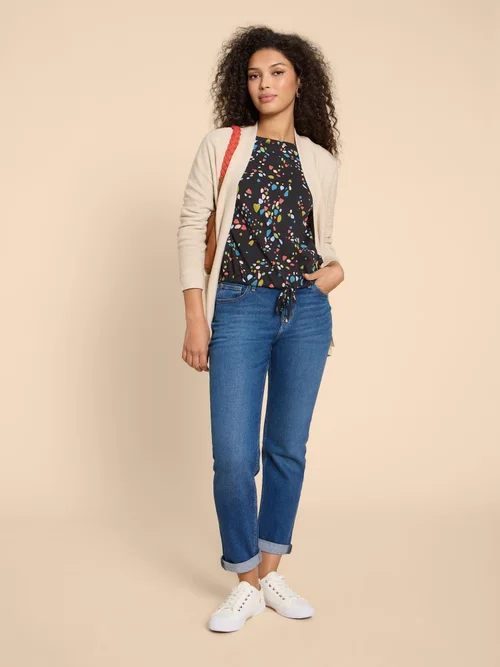 Tasha Langarmshirt mit Bindesaum - Blk Pr - 38 Bild 3