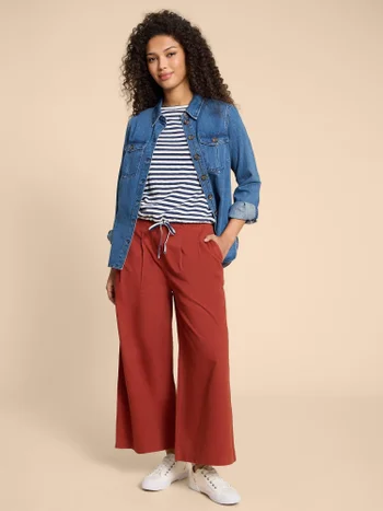 Tasha Langarmshirt mit Bindesaum