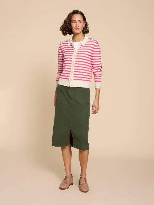 Peony Strickjacke mit Kragen - Pink Mlt - 38 Bild 2