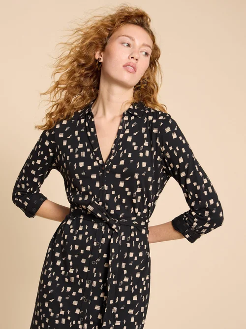 Annie Blusenkleid aus Jersey - Blk Pr - 38 Bild 3