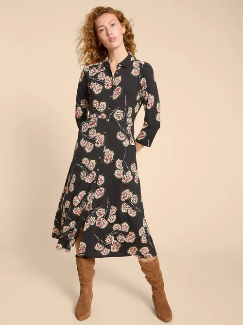 Rua Blusenkleid aus Jersey - Grey Pr - 38/R Bild 2