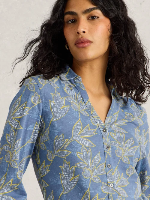 Annie Jerseybluse - Blue Mlt - 38/R Bild 3