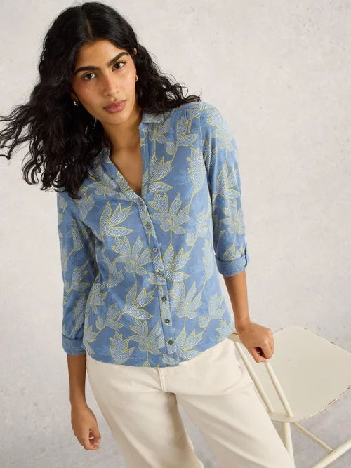 Annie Jerseybluse - Blue Mlt - 38/R Bild 1