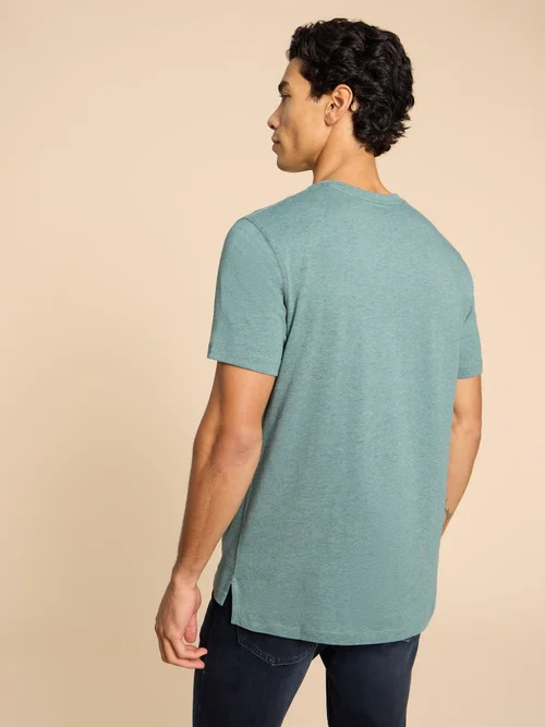T-Shirt mit Fischmotiv - Blue Pr - L Bild 4