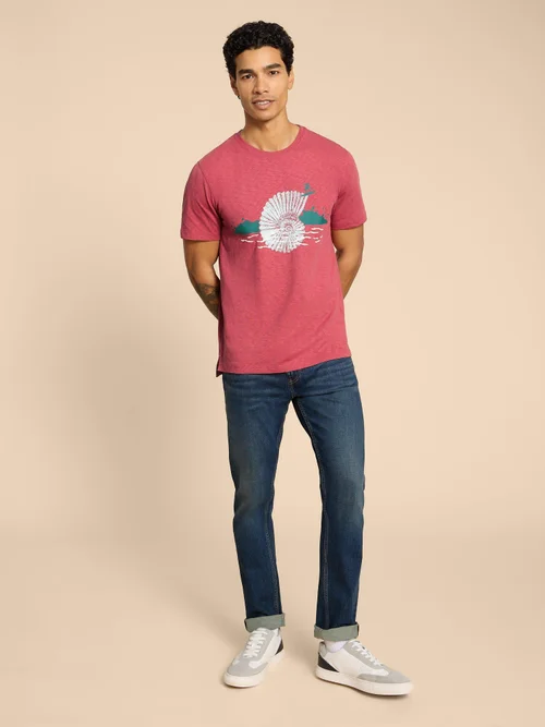 T-Shirt mit Muschelmotiv - Coral Pr - L Bild 2