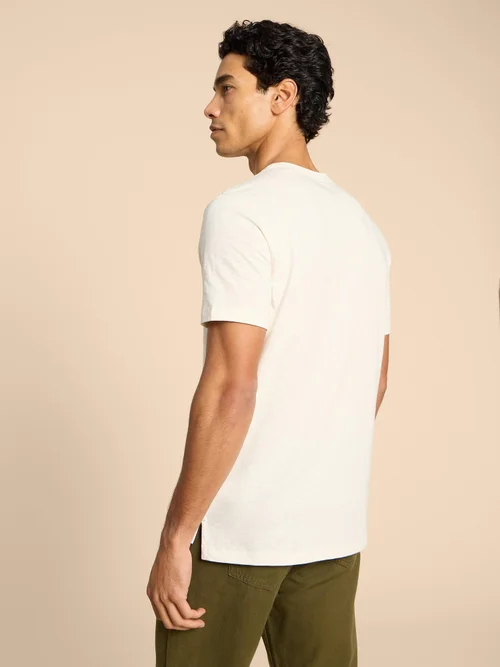 T-Shirt mit Fischmotiv - White Pr - L Bild 4