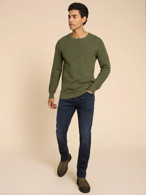 Attadale Pullover mit Rundhalsausschnitt - Khaki Grn - M Bild 2