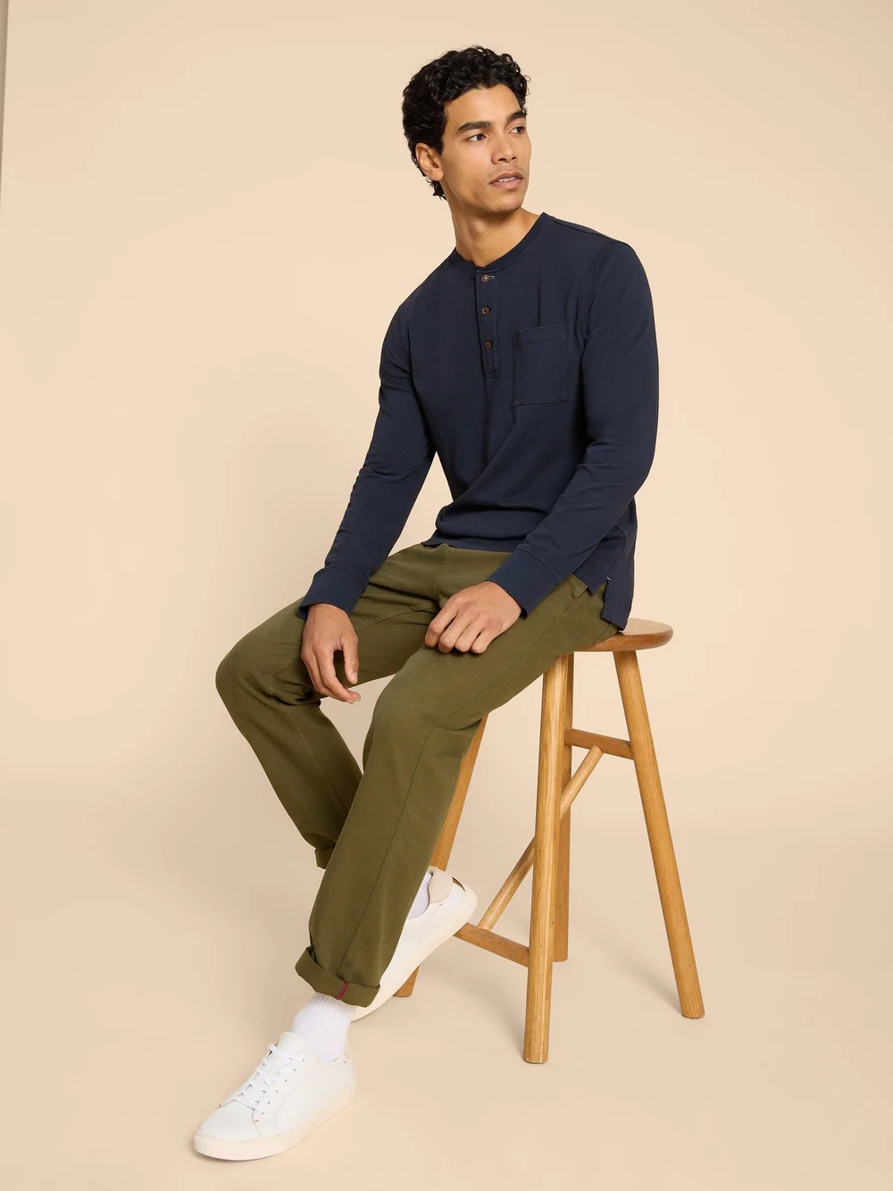 Newton Longsleeve - Dark Navy - L Bild 1