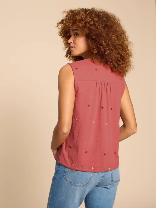 Tulip Ärmellose Jerseybluse - Pink Mlt - 38 Bild 4