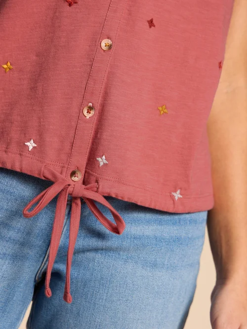 Tulip Ärmellose Jerseybluse - Pink Mlt - 38 Bild 3