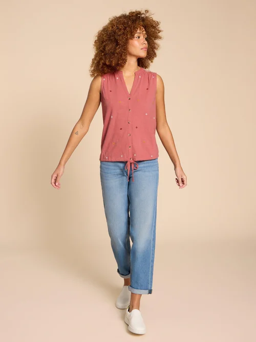 Tulip Ärmellose Jerseybluse - Pink Mlt - 38 Bild 2