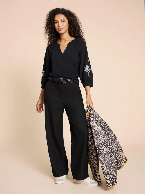 Millie Bestickte Bluse - Blk Mlt - 38 Bild 2