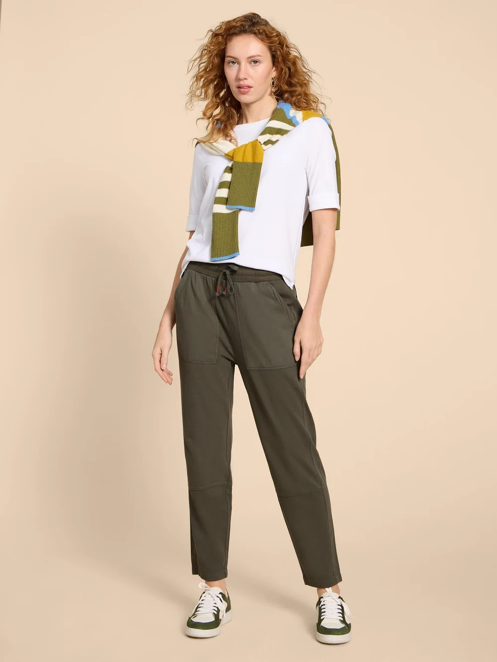 Ava Jerseyhose - Khaki Grn - 38 Bild 1