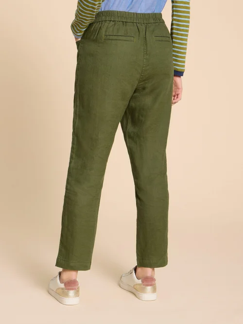 Rowena Leinenhose - Dk Green - 38/R Bild 4