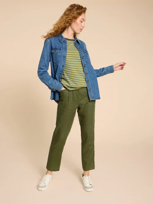 Rowena Leinenhose - Dk Green - 38/R Bild 2